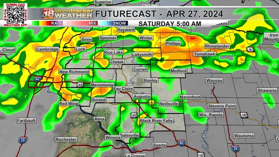 A nice Thursday ahead; rain and thunderstorm chances return for the ...