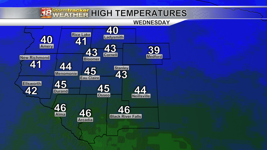A quiet and mild start to the week; tracking snow showers Wednesday ...