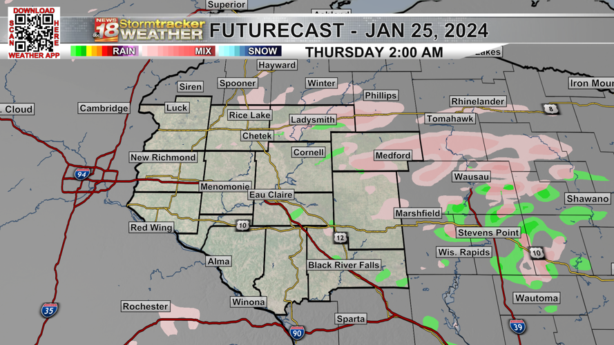 Areas of drizzle, freezing drizzle and fog around the next few days ...