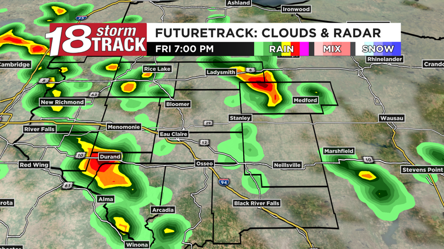 Several rounds of scattered showers and storms likely through the ...