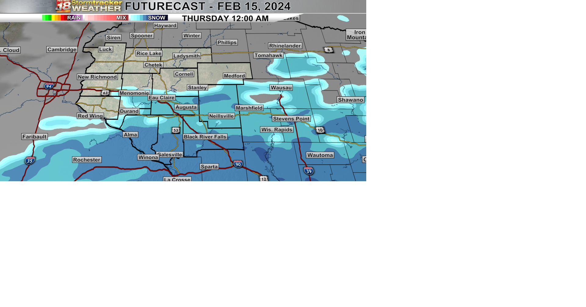 Snow chances and more seasonable temps on the way | Top Stories | wqow.com