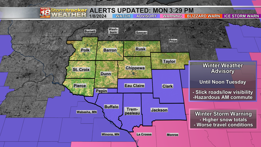 Winter is coming: several snow chances this week will be followed by frigid  temps and wind chills | Weather | wqow.com