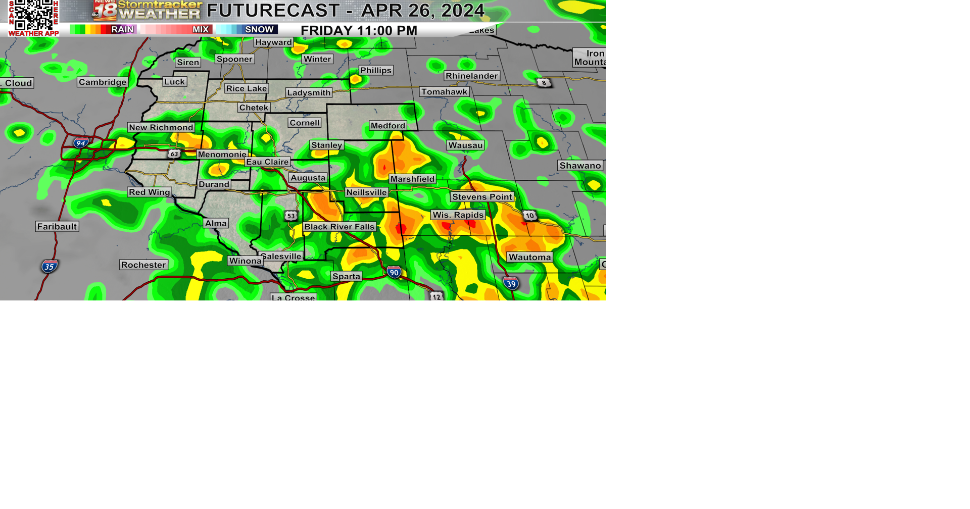 A nice Thursday ahead; rain and thunderstorm chances return for the ...