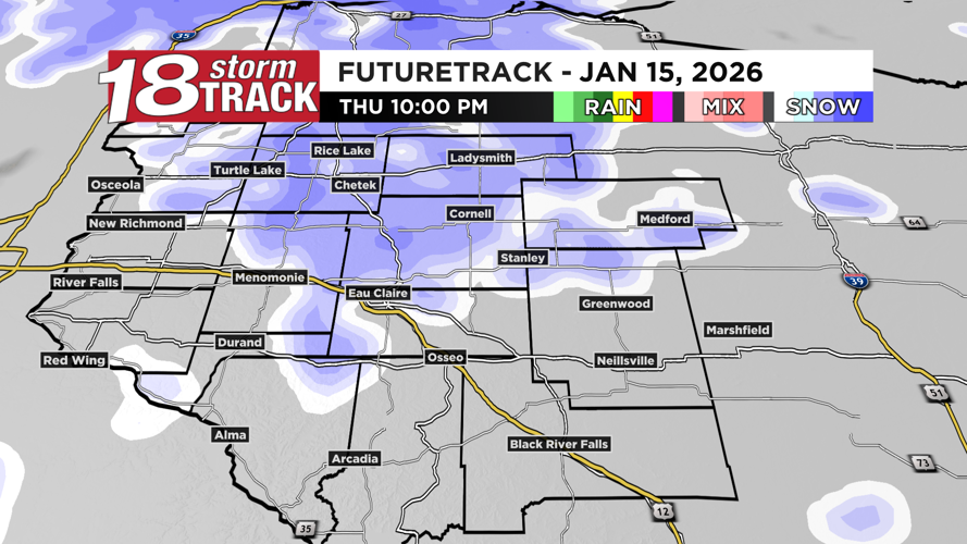 Clipper system to bring periods of scattered snow showers to the area ...