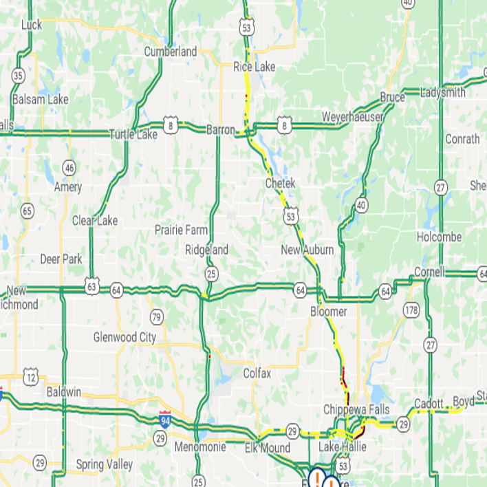 Wisconsin Winter Weather Road Conditions Map Winter Weather Causing Hazardous Road Conditions Across Northwest Wisconsin  | News | Wqow.com