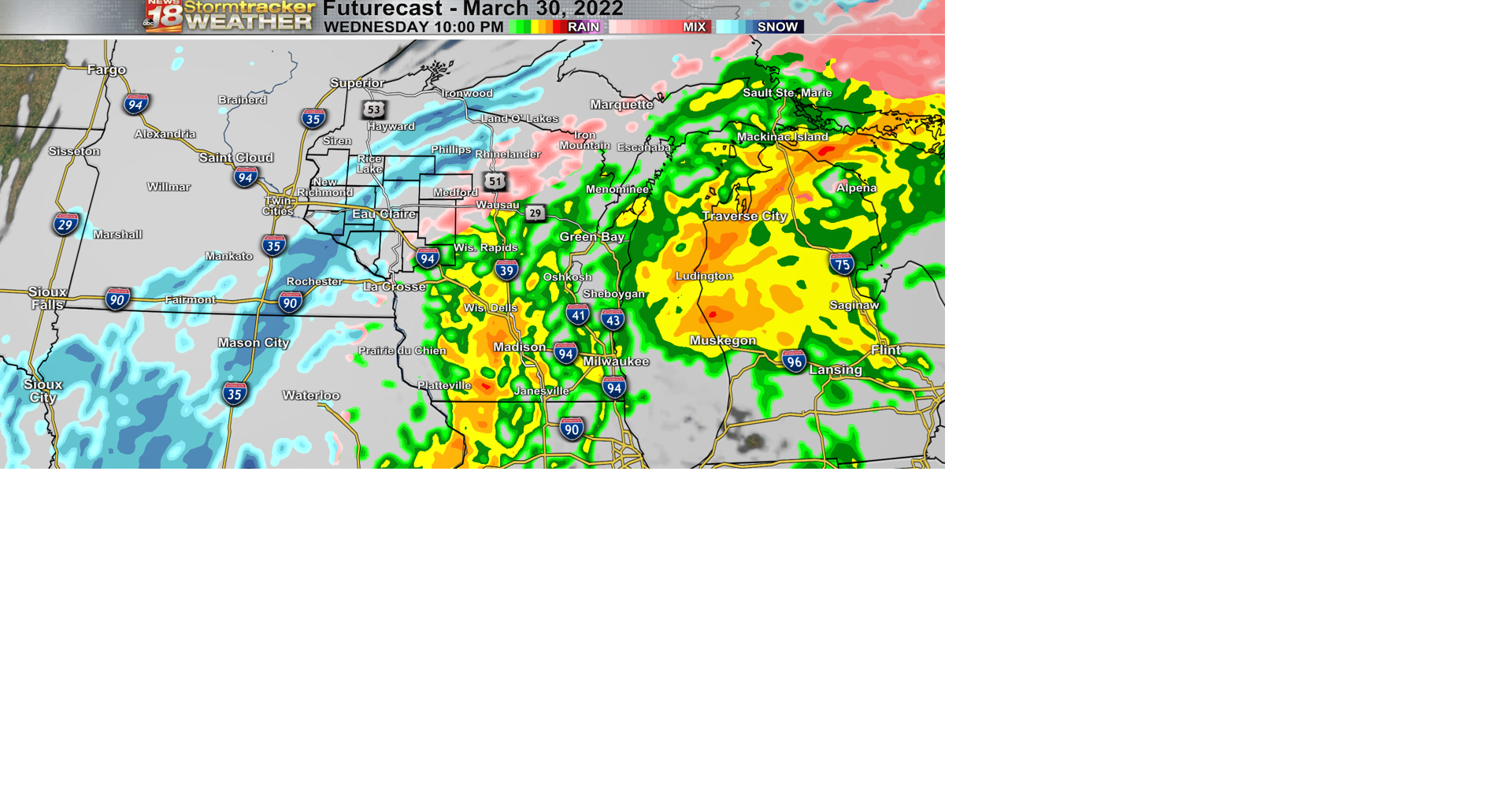 Accumulating snow possible tonight | 18 Storm Track Weather | wqow.com
