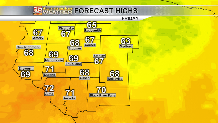 A warm Wednesday ahead; scattered rain chances return to end the work ...