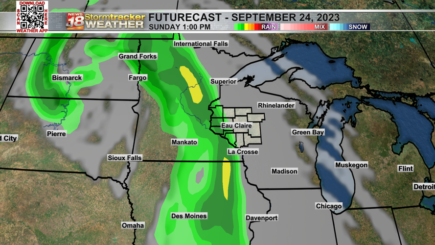 A toasty Thursday ahead while rain chances remain in the forecast ...