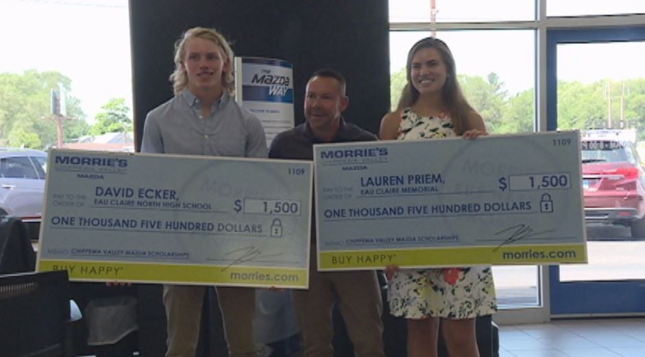 Morrie s Mazda awards two 1 500 scholarships to Eau Claire