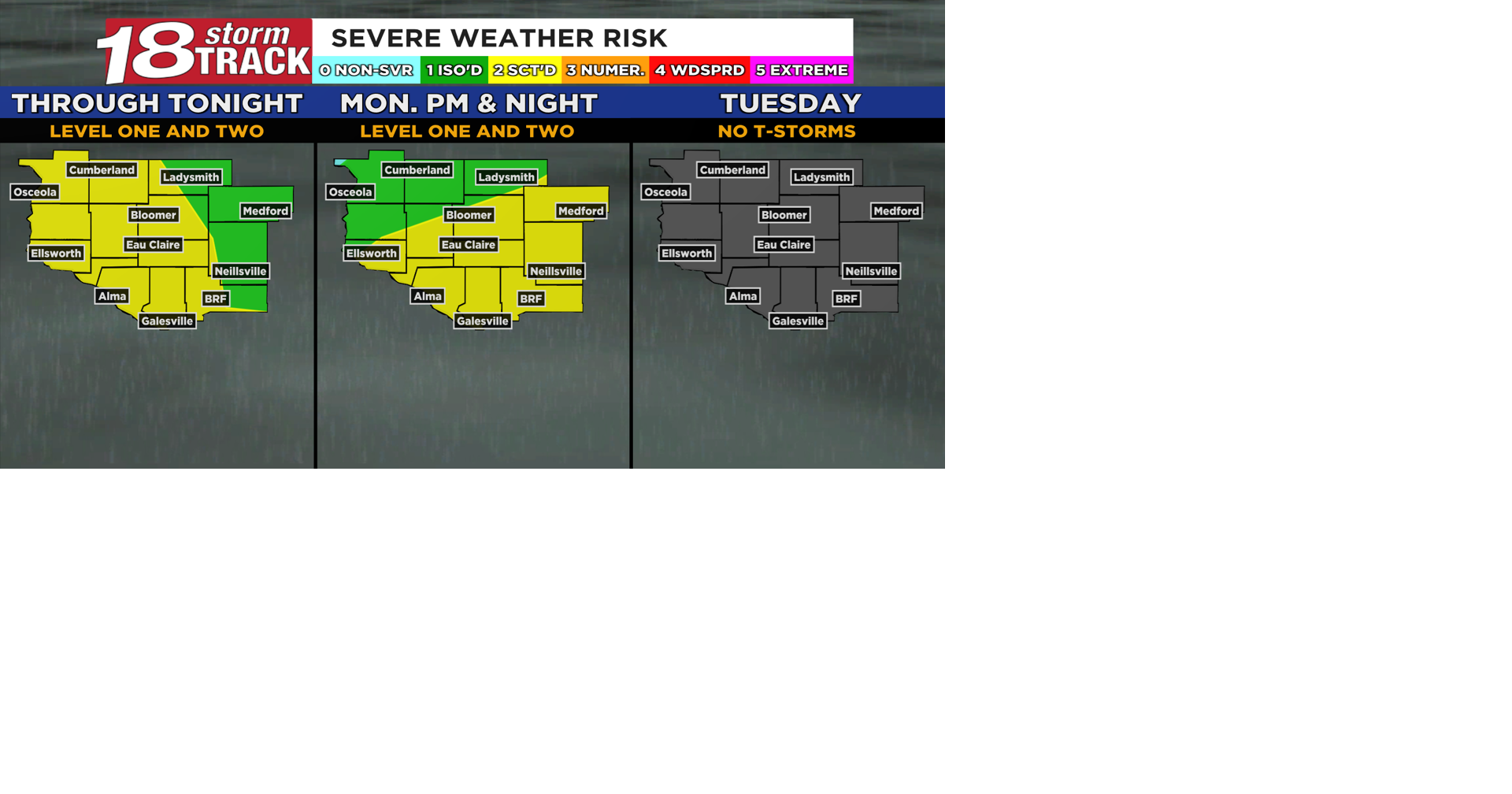 Strong to potentially severe storms remain possible Sunday night and ...
