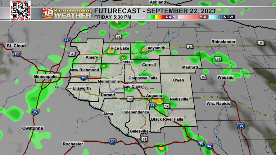 A toasty Thursday ahead while rain chances remain in the forecast ...