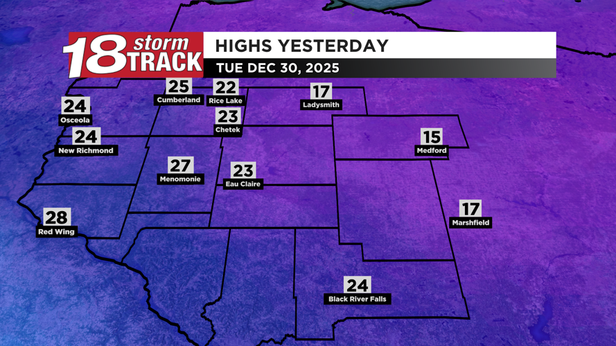 Western Wisconsin to see colder air and some light snow showers to end ...