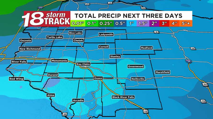 Warm front to bring a wide range in temperatures today; precipitation ...