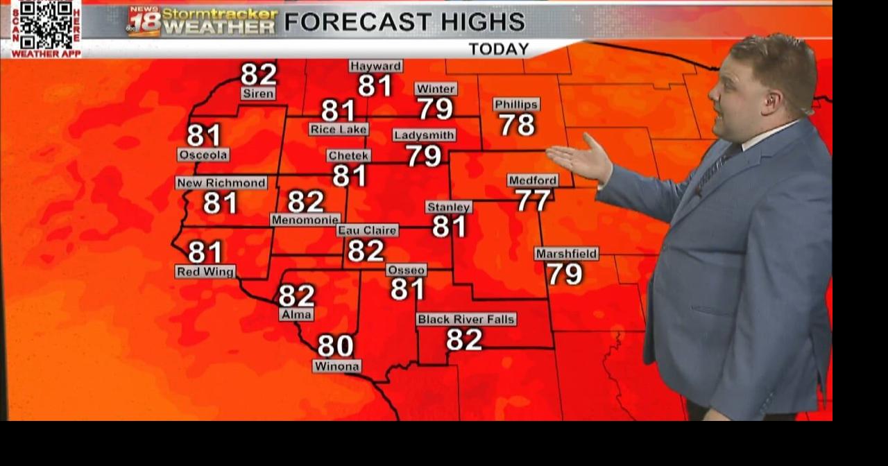 A pleasant and seasonable Monday ahead | Dew Points, Feels Like ...