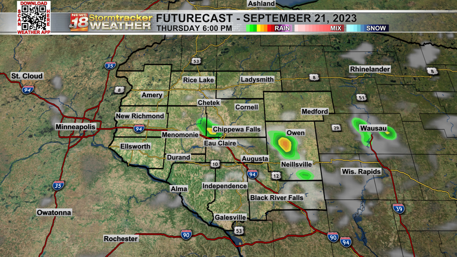 A toasty Thursday ahead while rain chances remain in the forecast ...
