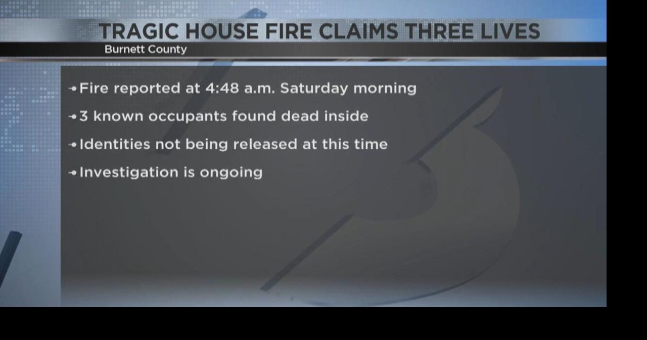 Burnett County Triple Fatal Fire | Video | wqow.com