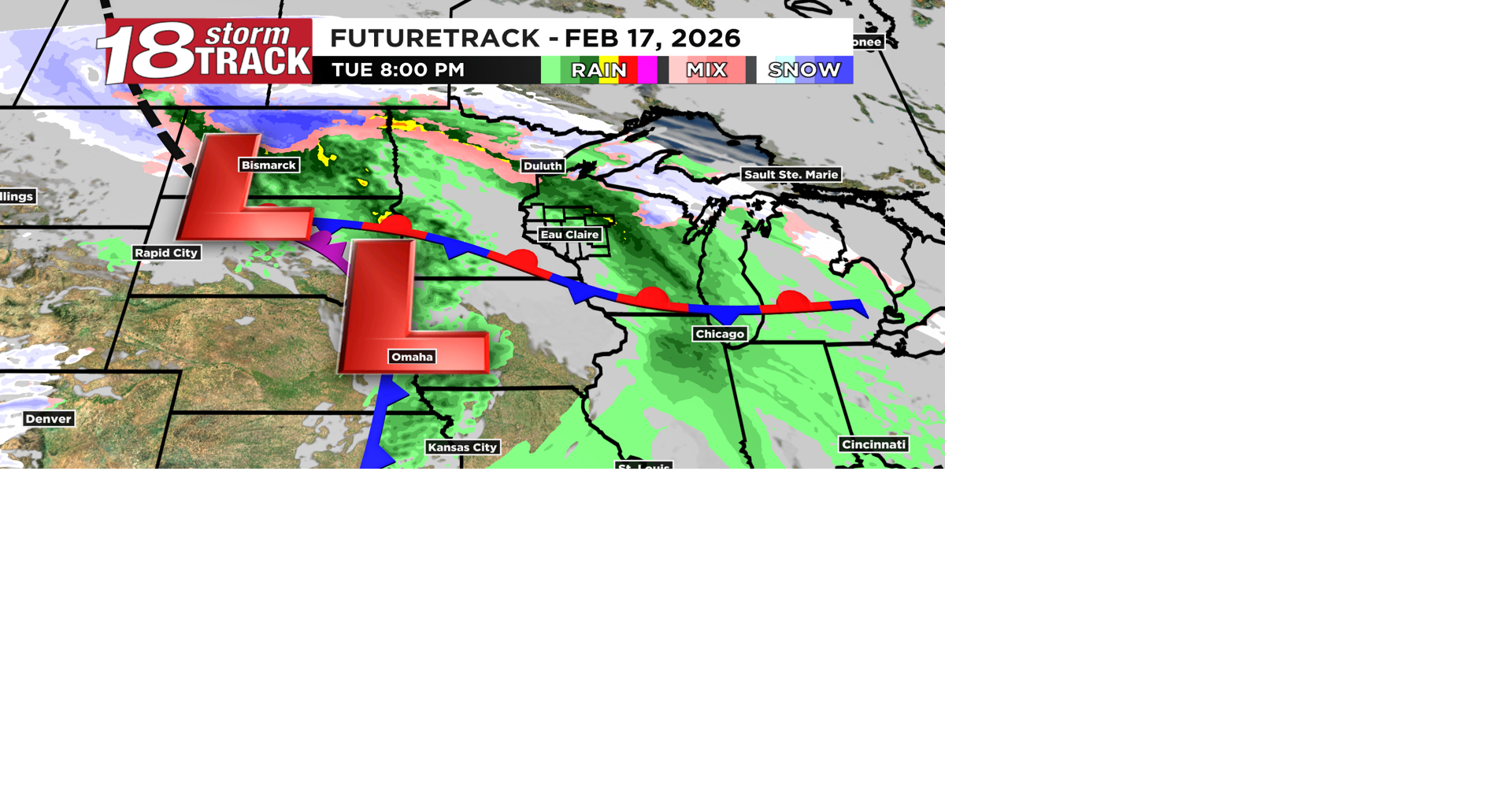 Tracking the next low-pressure system to bring rain showers and gusty ...