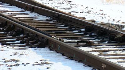 Railroad track winter