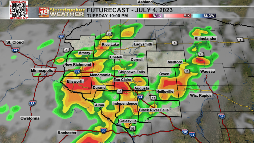4th of July Forecast: Hot and humid with a chance of showers and t ...