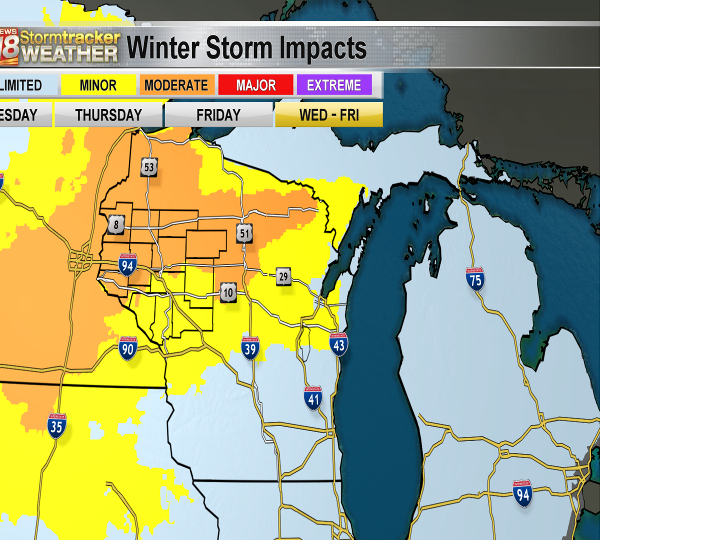 Return to wintry weather Thursday: Difficult travel likely ...