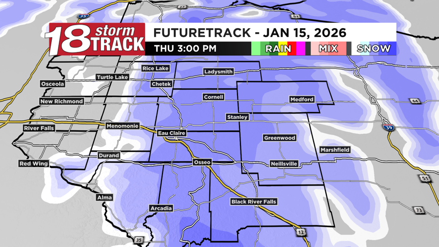 Few light rain showers around today; chances for snow return to western ...