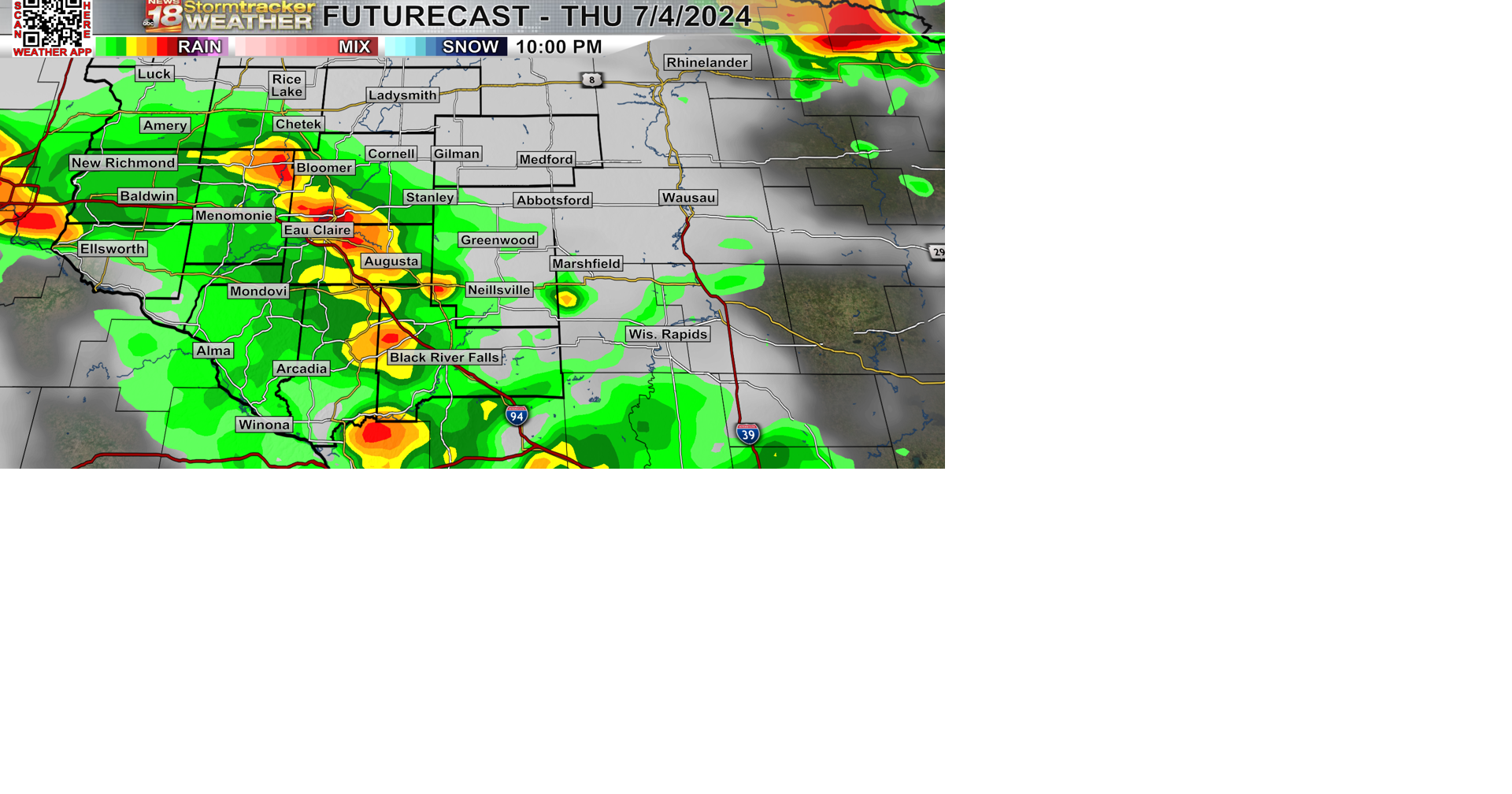Strong to severe storms possible this evening, showers/storms with ...