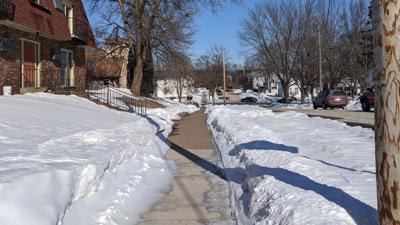 Winter sidewalk
