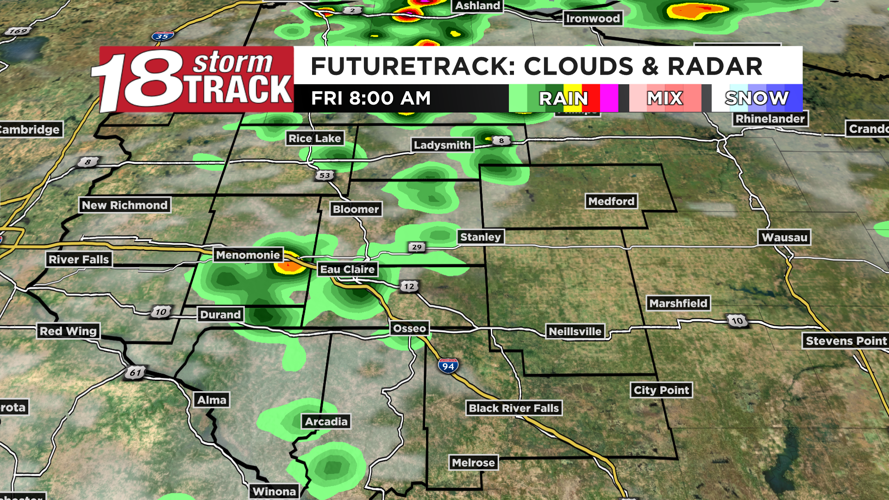 Rounds of showers and storms bring chances for heavy rain and severe ...