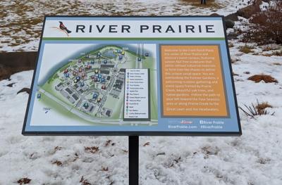 river prairie park sign