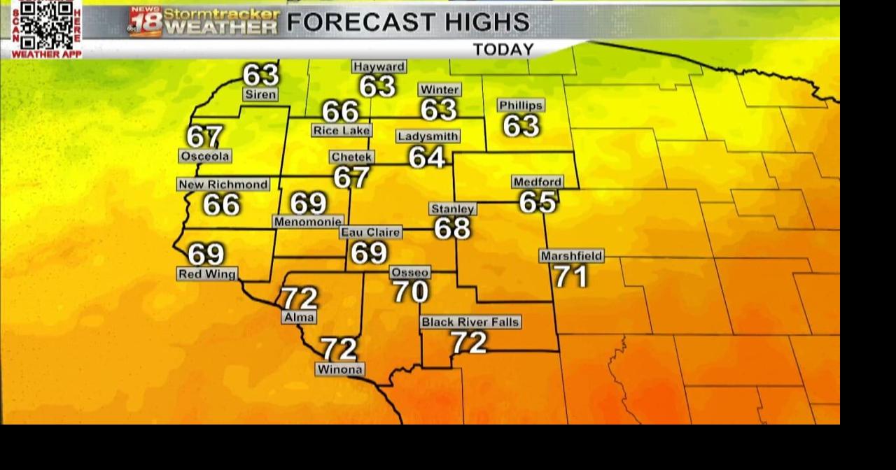 Temperatures to remain above normal going forward | 18 Storm Track ...