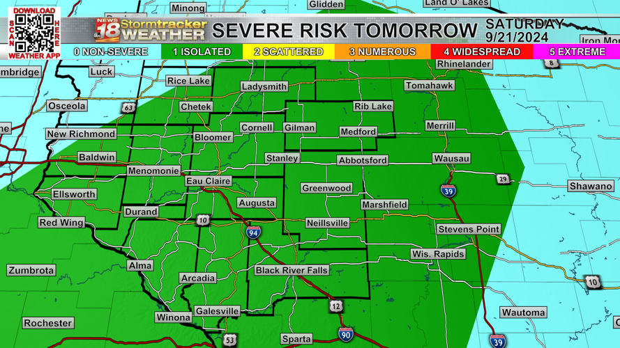 Saturday will get humid again with the chance for scattered showers and ...
