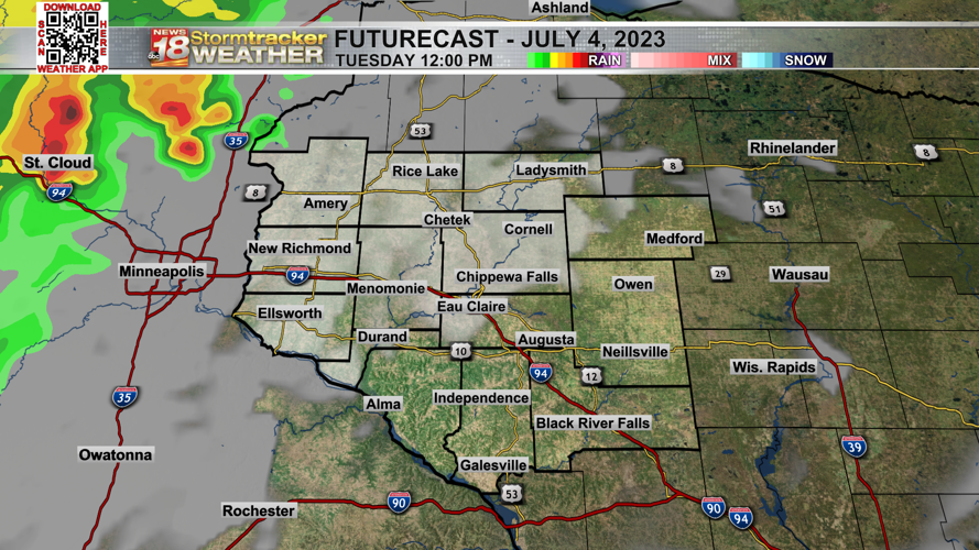 4th of July Forecast: Hot and humid with a chance of showers and t ...