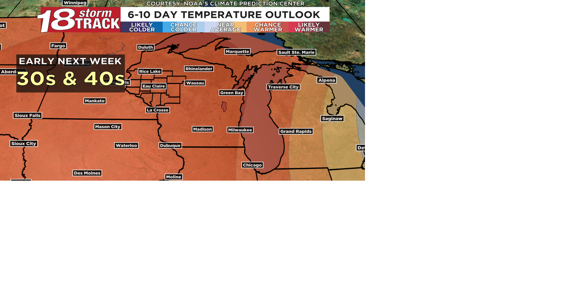 Warmer weather on the way: when Western Wisconsin could climb into the 40s