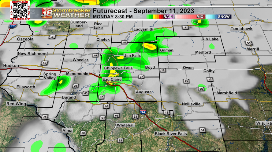 A couple more chances for showers ahead before drier and warmer weather ...