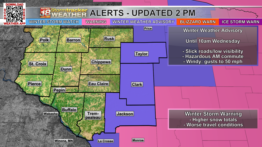 WIND ADVISORY continues even after snow tapers off tomorrow as gusts ...
