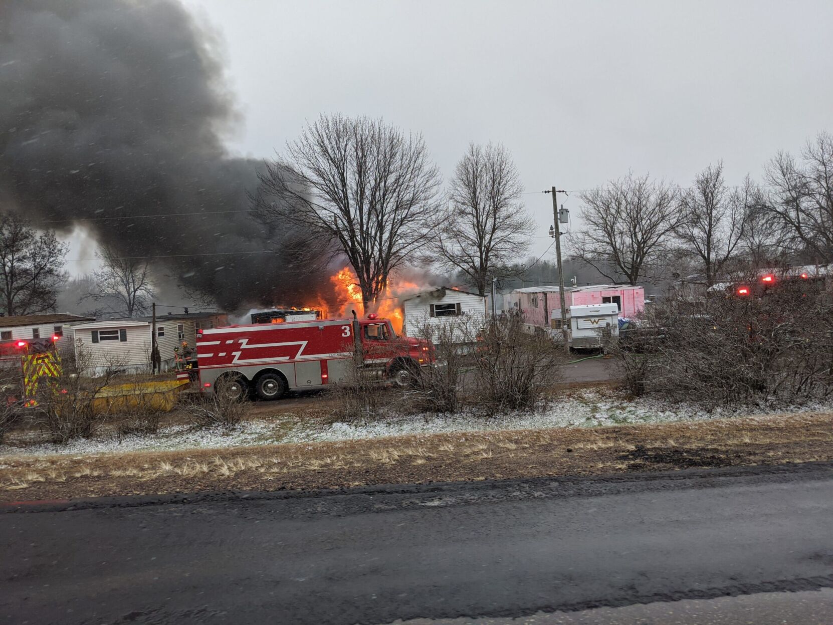 8 departments put out trailer fires in Chippewa County News