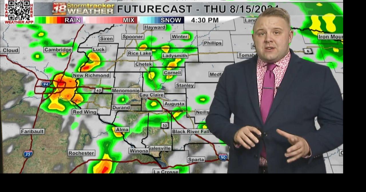 Humid with scattered showers and thunderstorms around through Friday ...