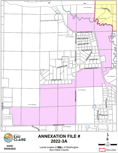 Eau Claire City Gis Washington Annexation Map Wqow Com