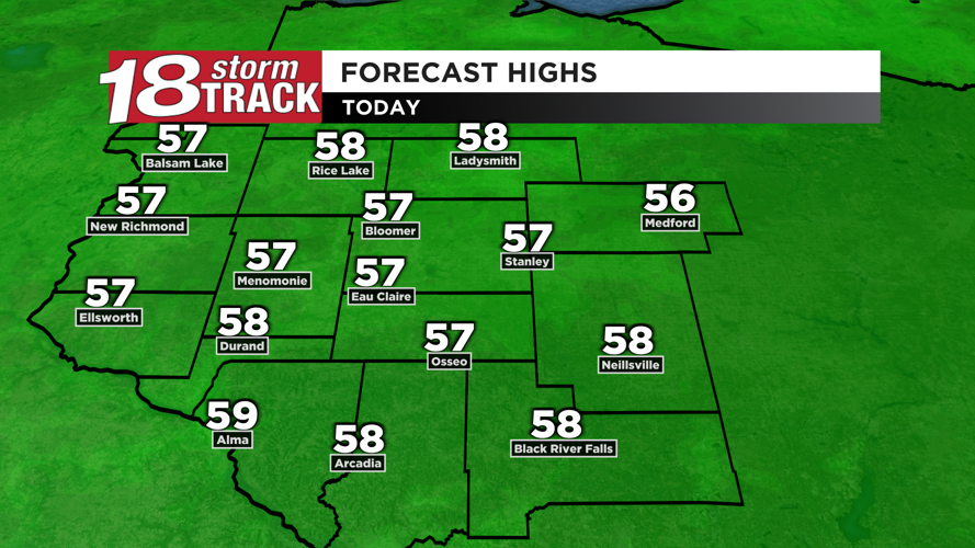 Temps to rise and winds to pick up to end the week with a few more rain ...
