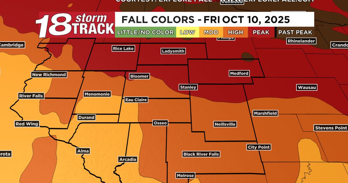 Chance Fall Fall colors are approaching peak, and it'll be a great weekend with ...