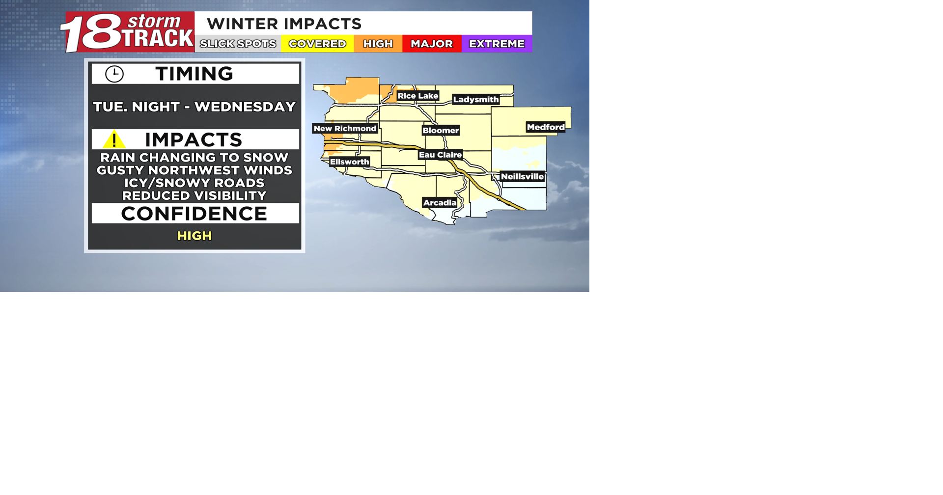Rain showers today; travel impacts likely tonight into Wednesday as ...