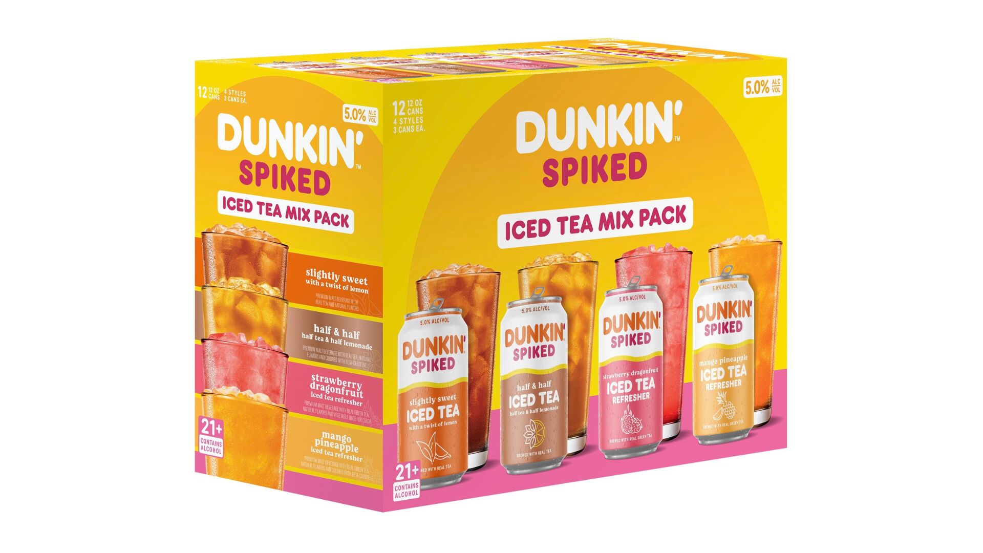 Dunkin is releasing boozy versions of their iced coffees and teas