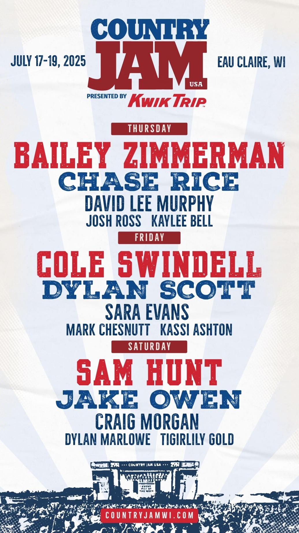 Country Jam announces 2025 lineup Eye On Eau Claire