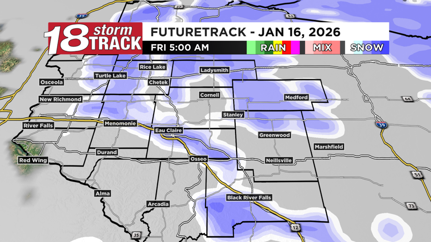 Clipper system to bring periods of scattered snow showers to the area ...