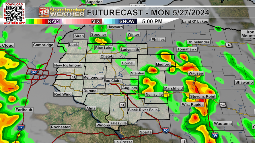 Chance of showers, isolated thunderstorms for Memorial Day and again on ...