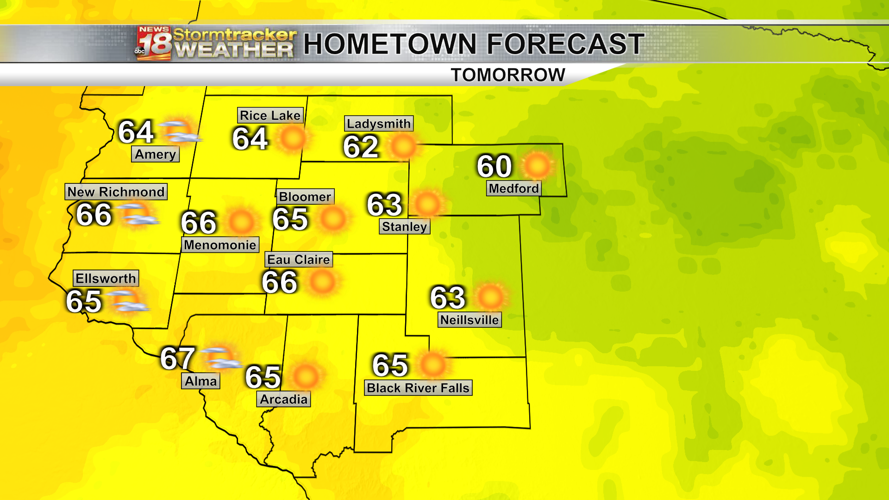 Pleasant weather the next few days before rain and thunderstorm chances ...