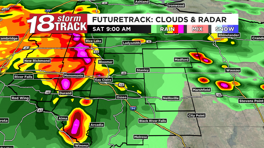 Rounds of showers and storms bring chances for heavy rain and severe ...