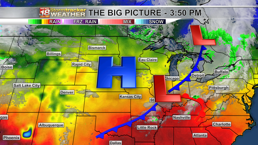 A high pressure system moves in giving us a calm and mostly sunny ...