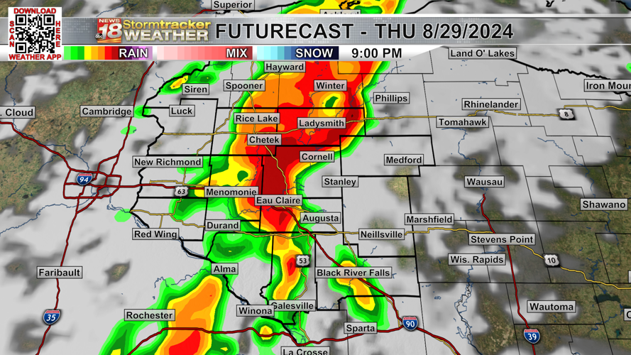 A mostly dry Wednesday ahead before rain and t-storm chances return ...
