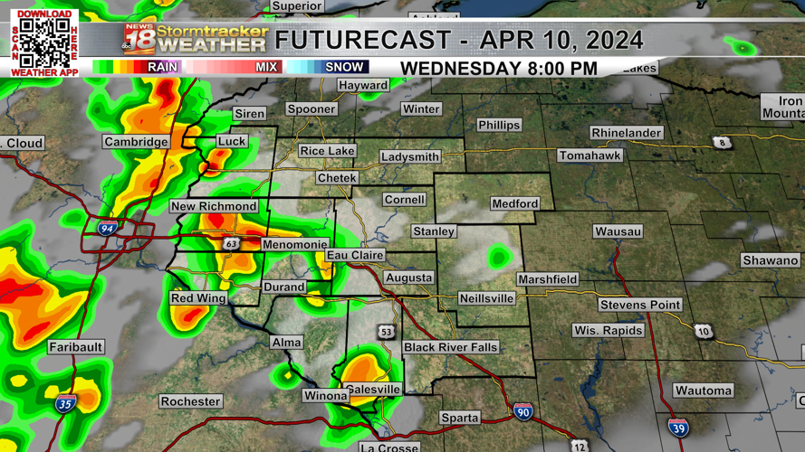 Milder weather expected going forward with a few rain chances sprinkled ...